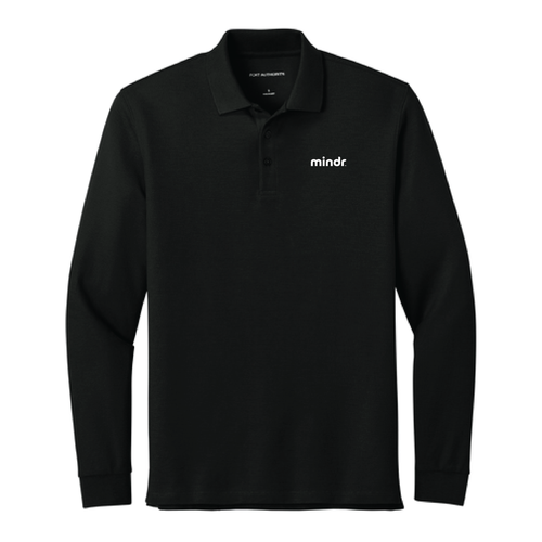 Mindr Port Authority Wearever Signature Pique Long Sleeve Polo