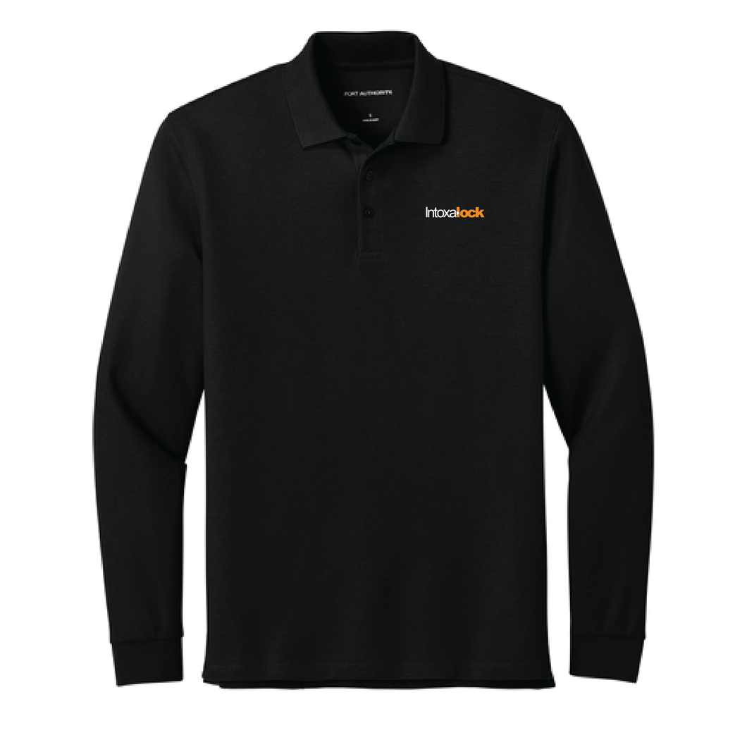 Intoxalock Port Authority Wearever Signature Pique Long Sleeve Polo