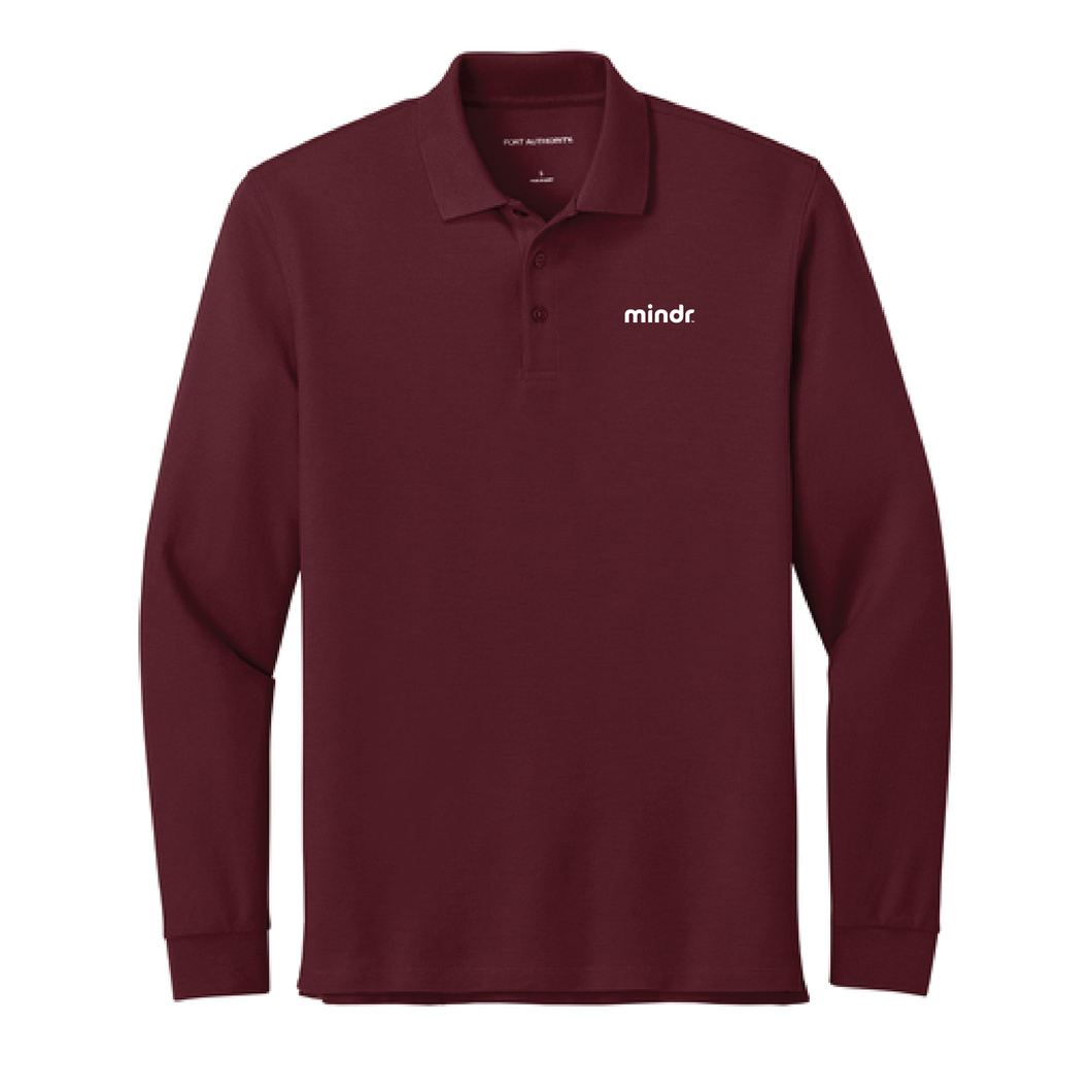 Mindr Port Authority Wearever Signature Pique Long Sleeve Polo