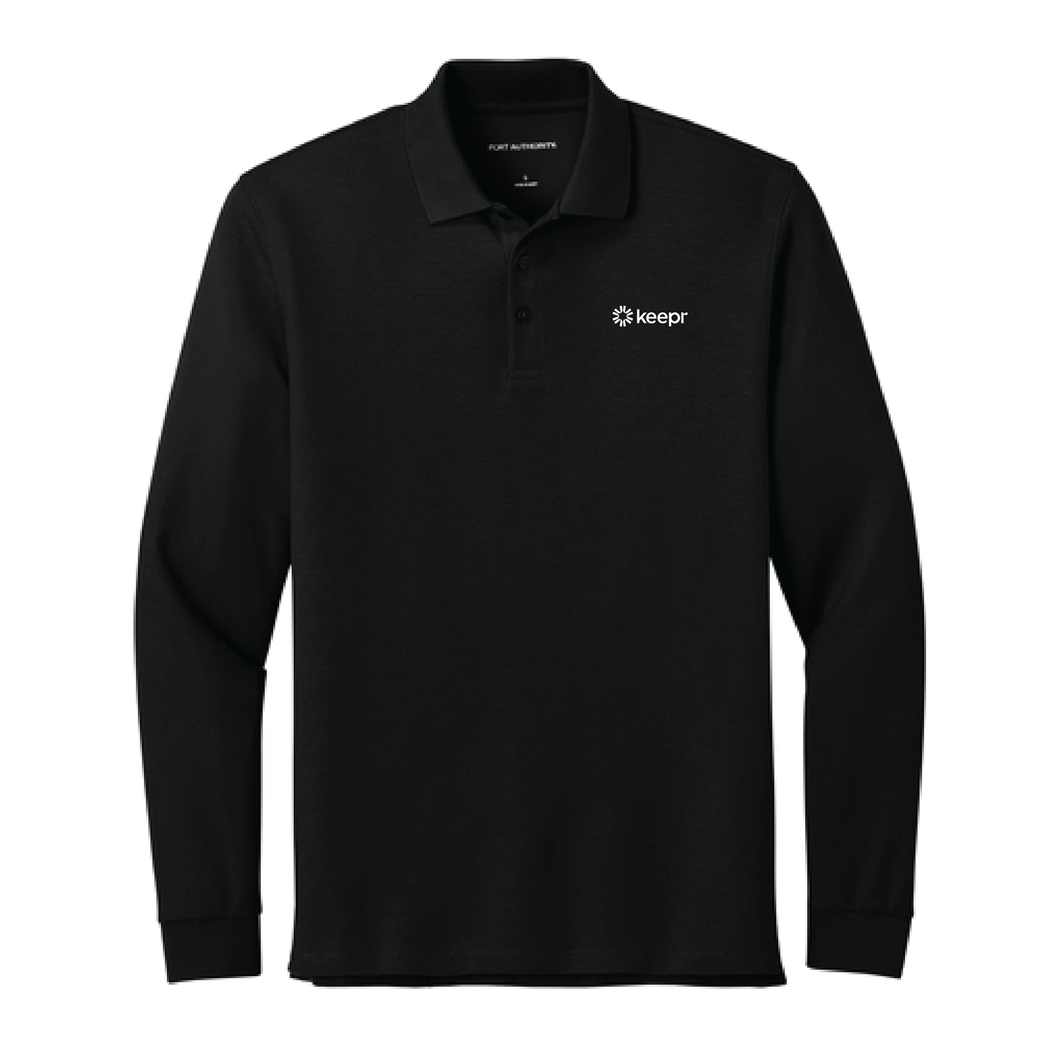 Keepr Port Authority Wearever Signature Pique Long Sleeve Polo