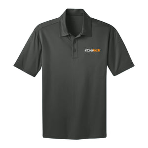 IN STOCK, READY TO SHIP Intoxalock STEEL GREY Men's Tall Port Authority Silk Touch Performance Polo - XLT
