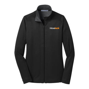 Intoxalock Ladies' Port Authority Vertical Texture Full-Zip Jacket