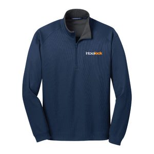 Intoxalock Men's Port Authority Vertical Texture 1/4-Zip Pullover