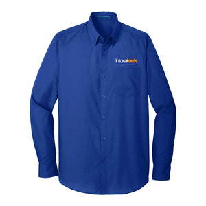 Intoxalock Men's Port Authority Long Sleeve Carefree Poplin Shirt