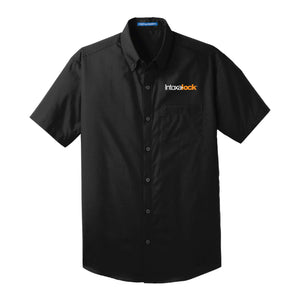 Intoxalock Men's Port Authority Short Sleeve Carefree Poplin Shirt